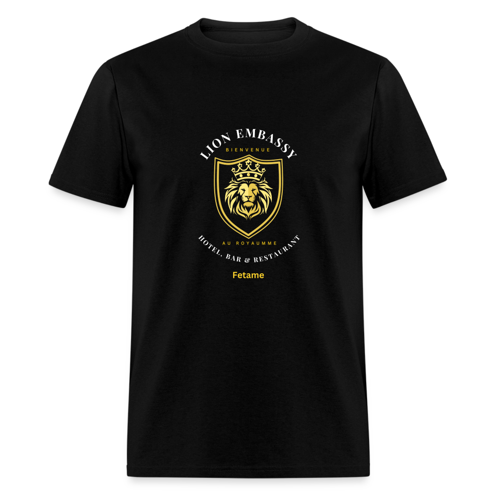 Unisex Classic T-Shirt - Lion Embassy - black